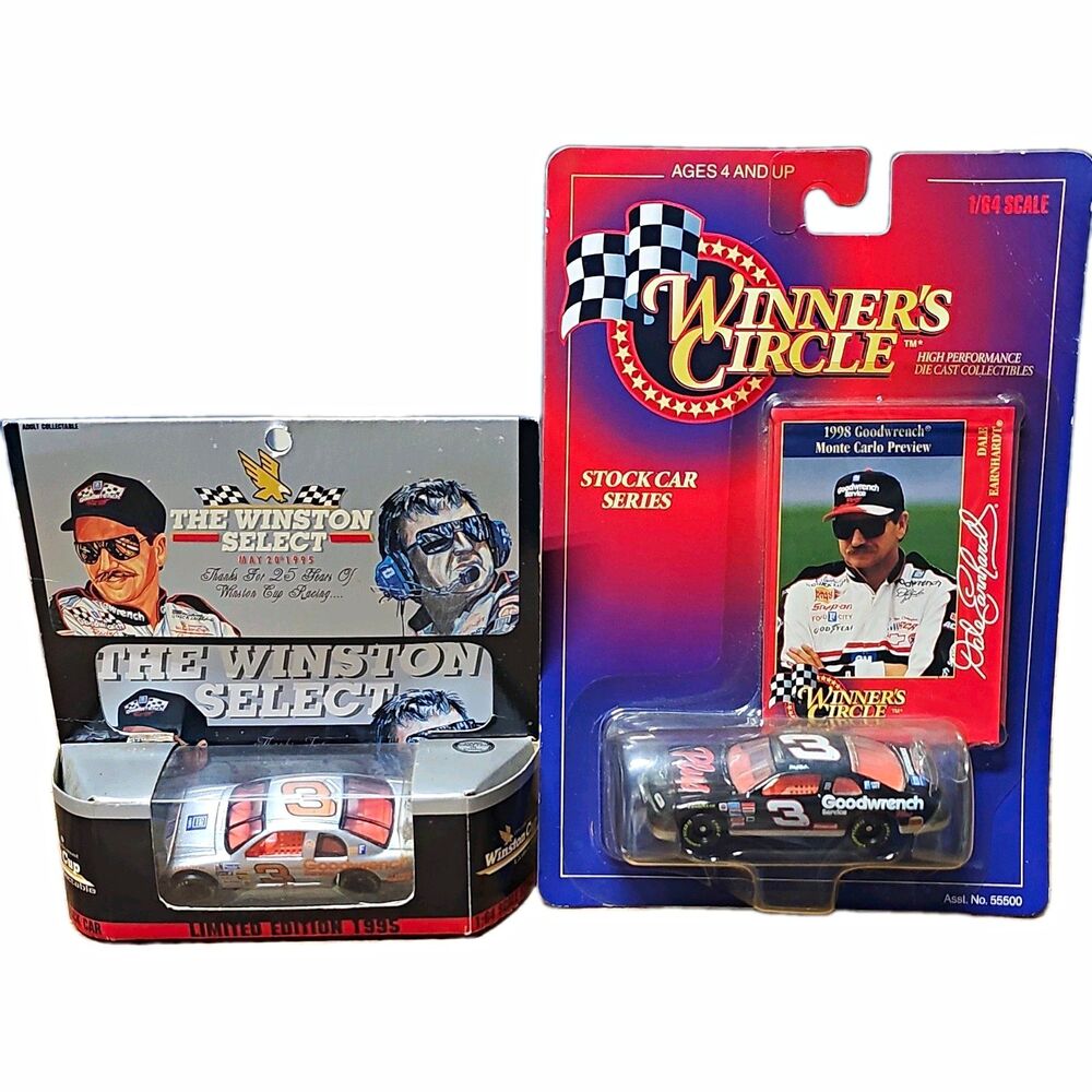 Lot Of 2 Winner's Circle & Action NASCAR 1:64 Diecast Dale Earnhardt Cars #3